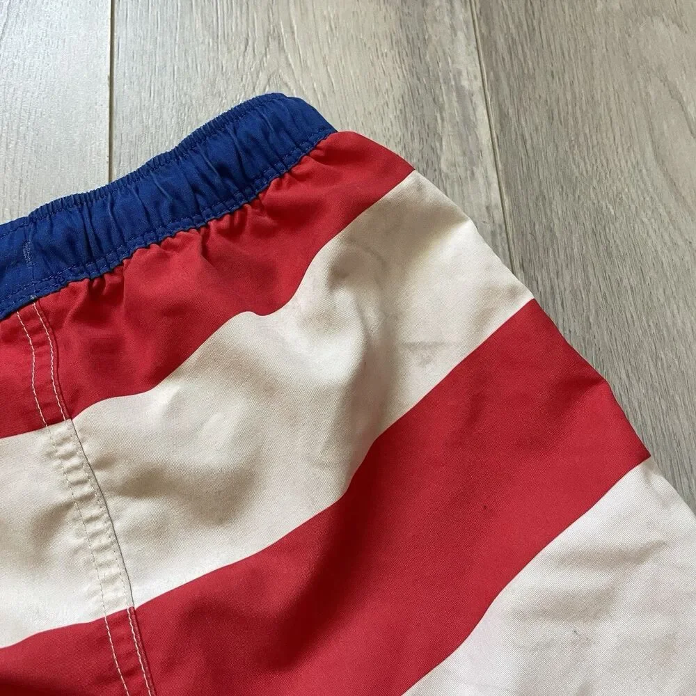 Mini Boden Trunks shark swim boys Blue (size 3-4Y) vacation colorful beach